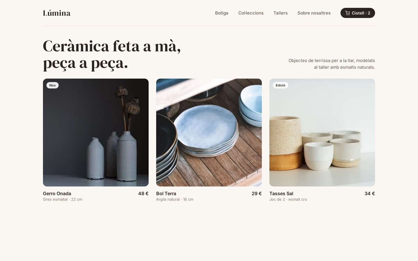 Exemple de comerç electrònic