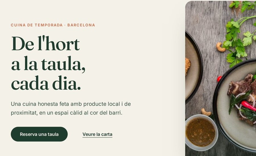 Un titular seleccionat a l'editor, amb la barra flotant de format a sobre